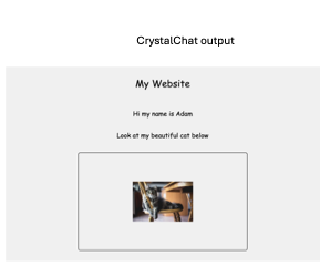 CrsytalChat-7B model generated output