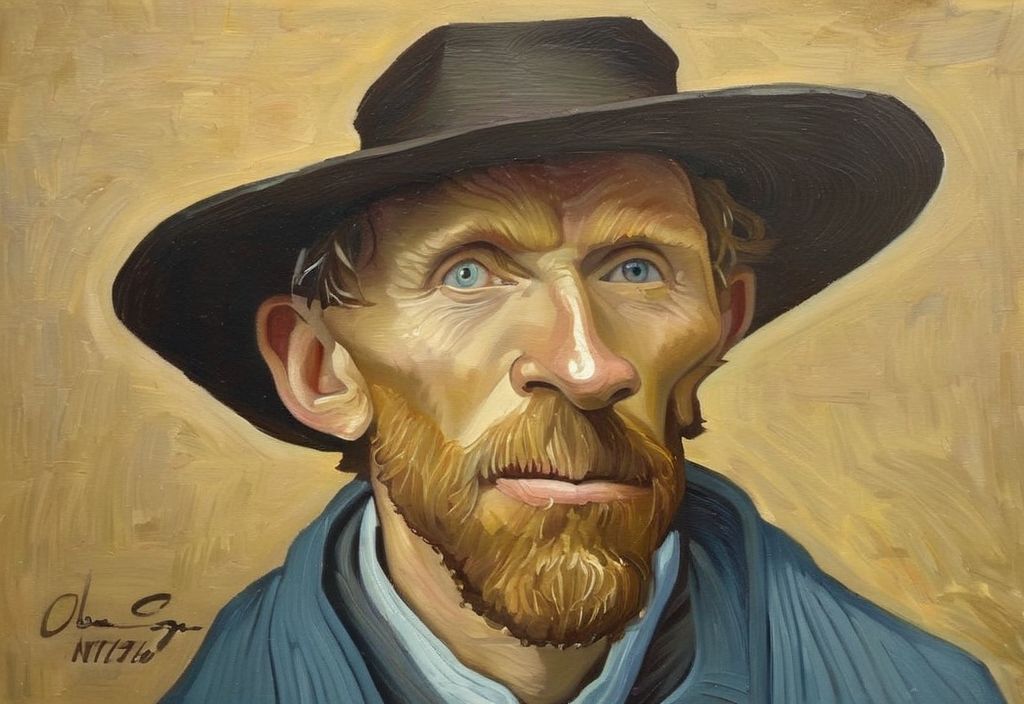 00074-20230905083831-7779-An oil on canvas self portrait of Van Gogh  Caricaturized , Very detailed, clean, high quality, sharp image-before-highres-fix.jpg